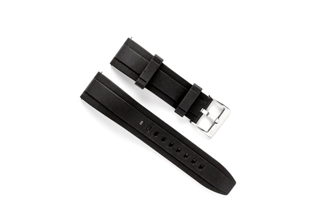 DIY Watch Club FKM Rubber Watch Band - Black