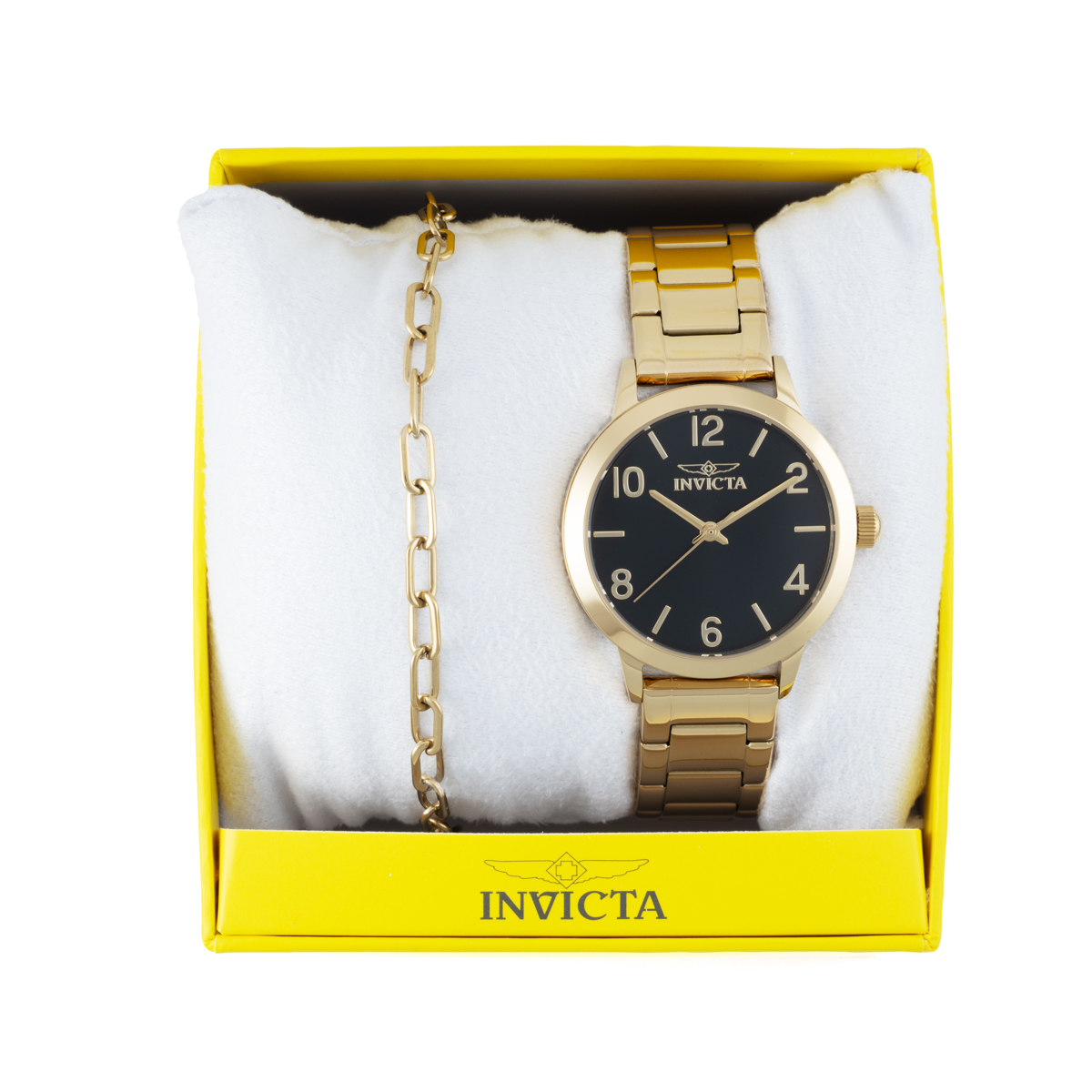 Invicta Wildflower Women s Watch 34mm Gold With Bracelet Set 47273 Borderfree
