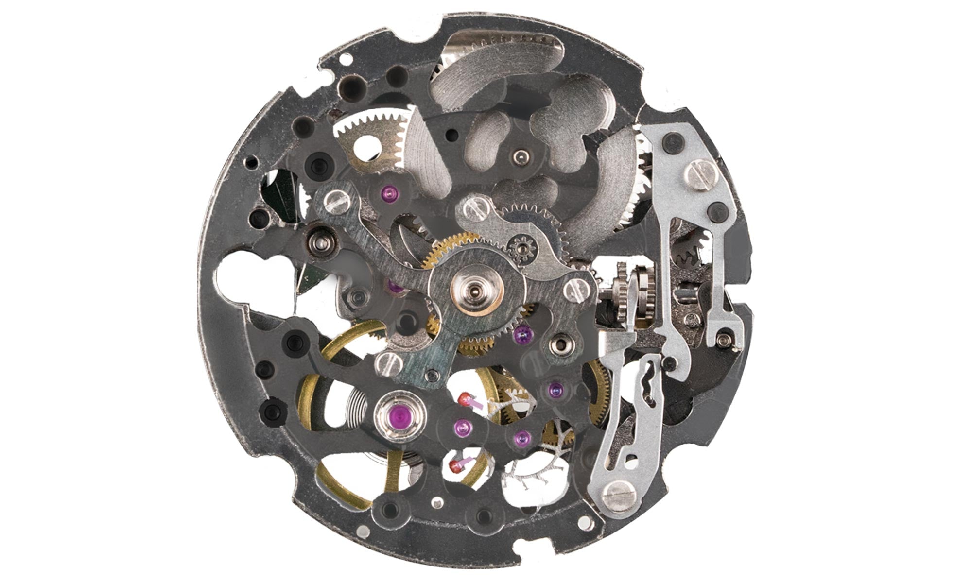 Miyota 8N24 Gun Silver Movement Borderfree