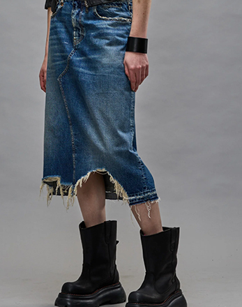 R13 skirt jeans