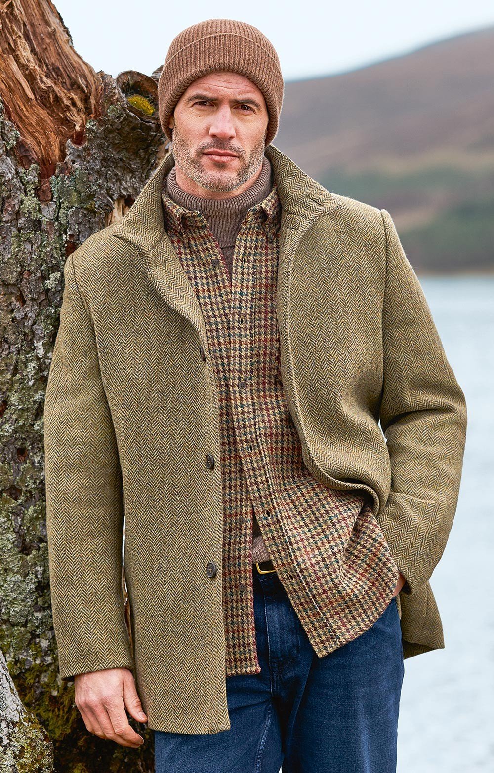 House of Bruar Men s Tweed Car Coat Borderfree