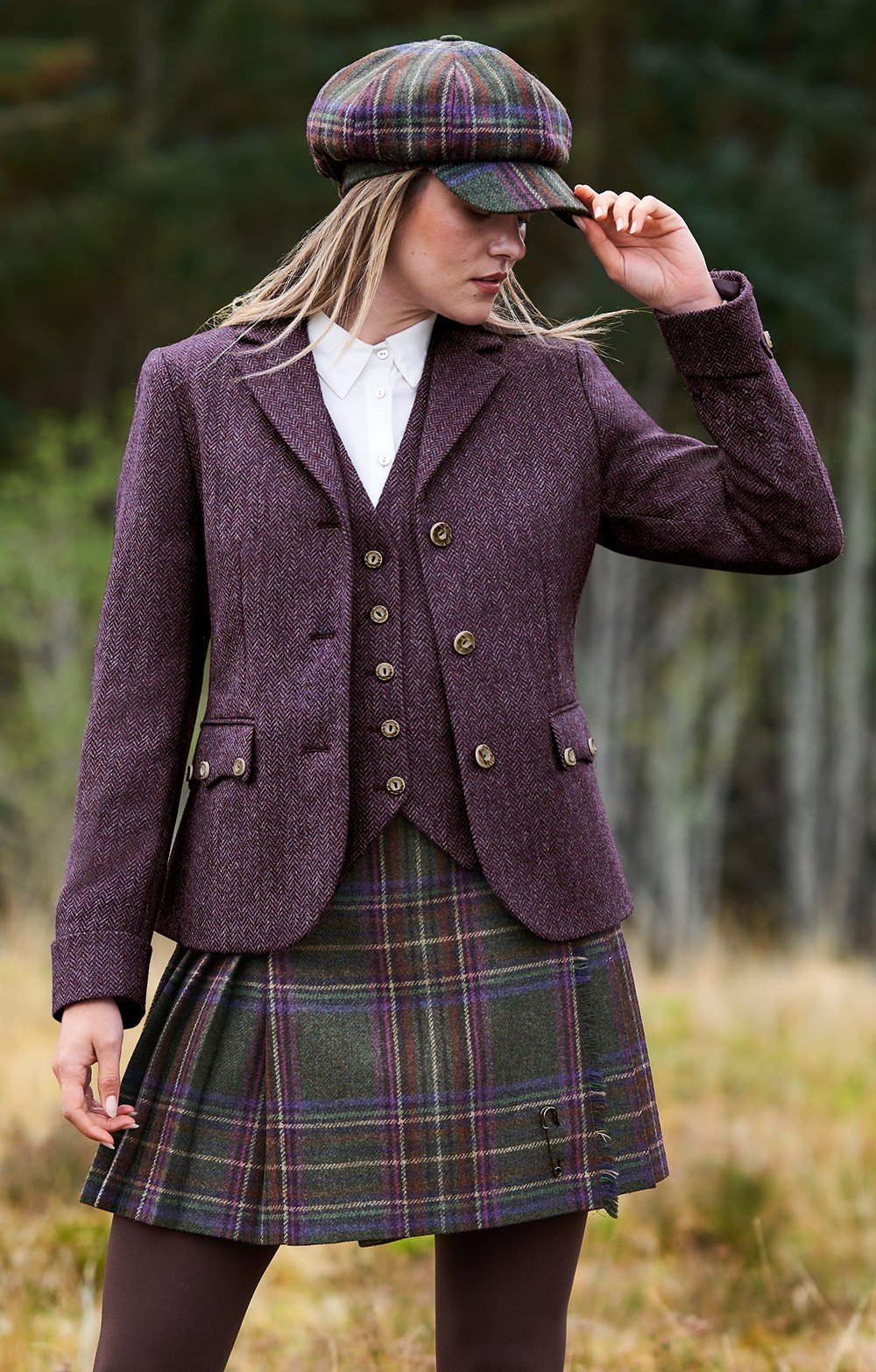 House of Bruar Ladies Tweed Highland Jacket Borderfree