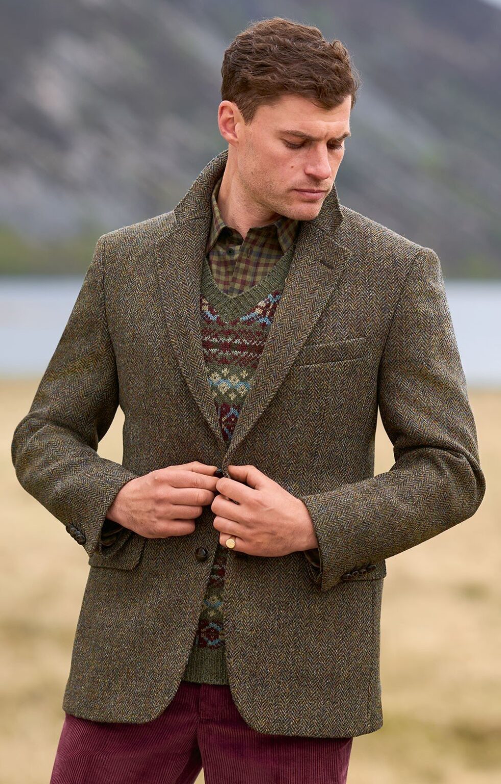 Men's harris tweed jackets shop