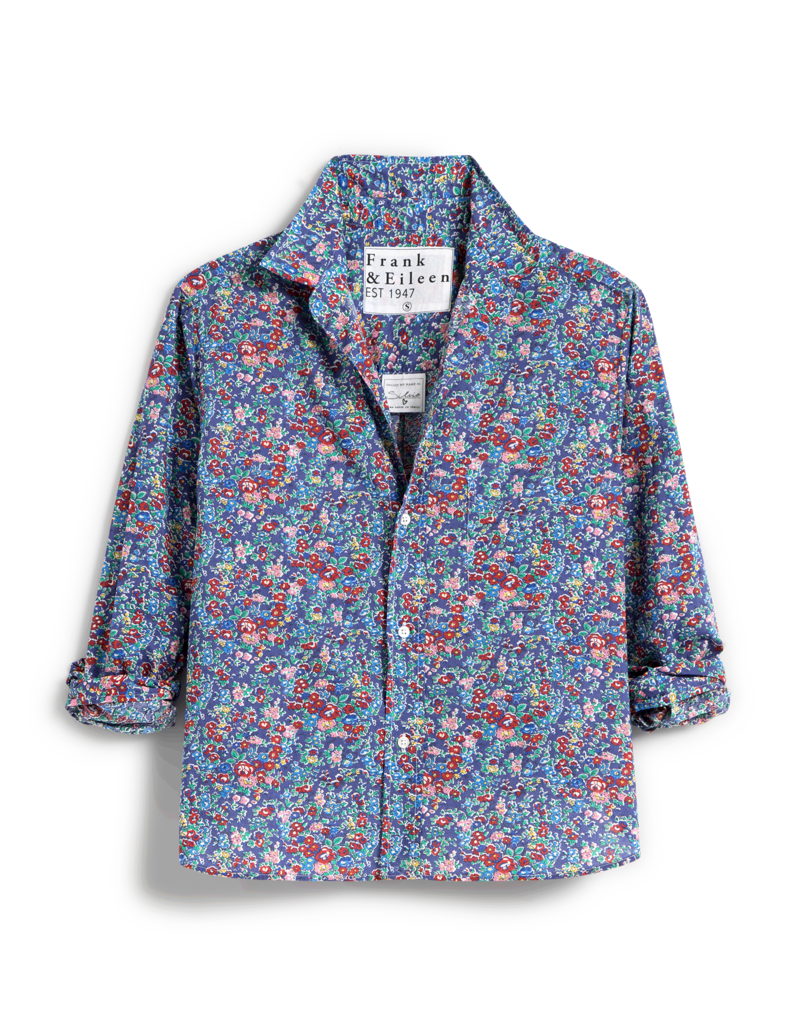 SILVIO Navy with Floral Print, Made with Liberty Borderfree