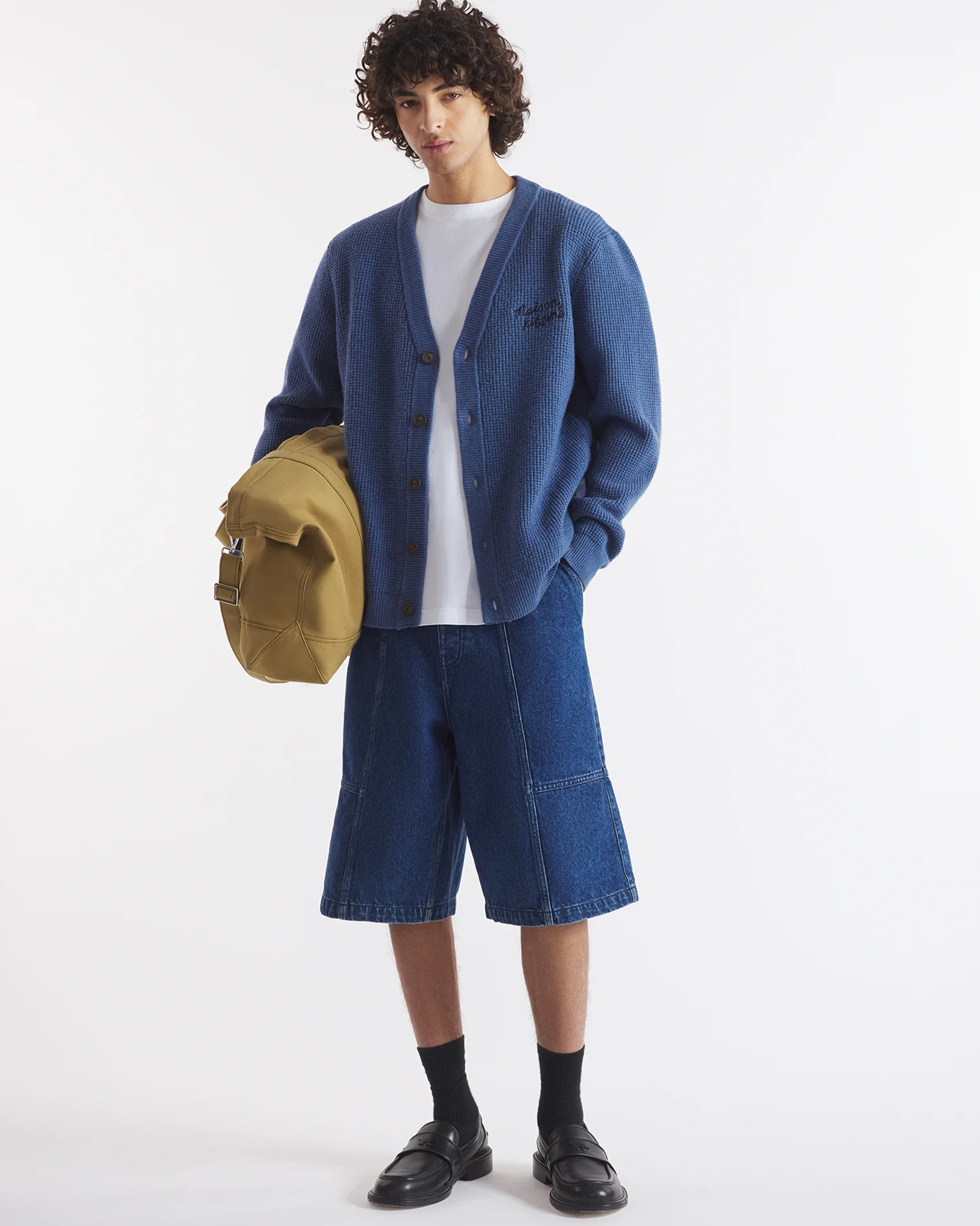 MAISON KITSUNE HANDWRITING COMFORT CARDIGAN
