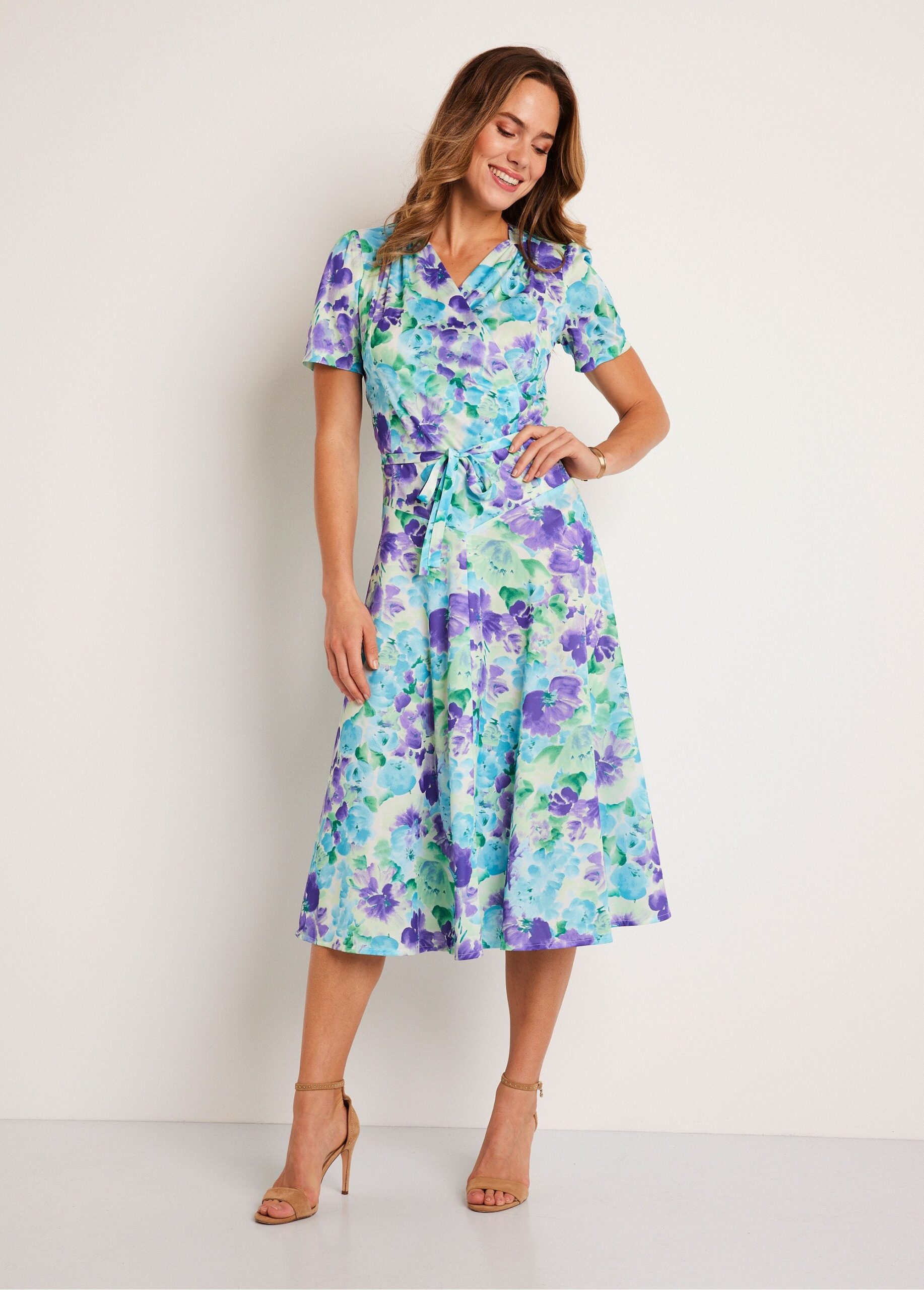 Robe cache coeur longue fleurie new arrivals