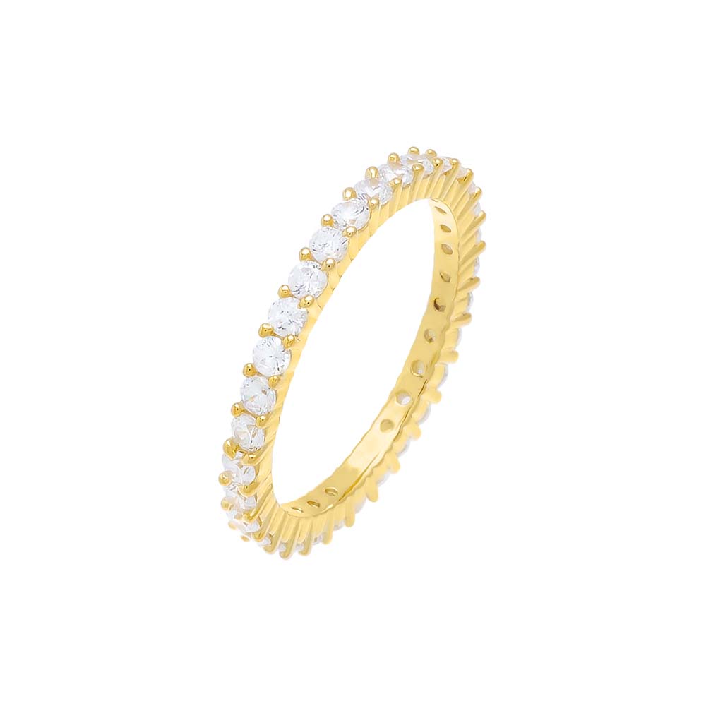 Thin CZ Eternity Band Borderfree