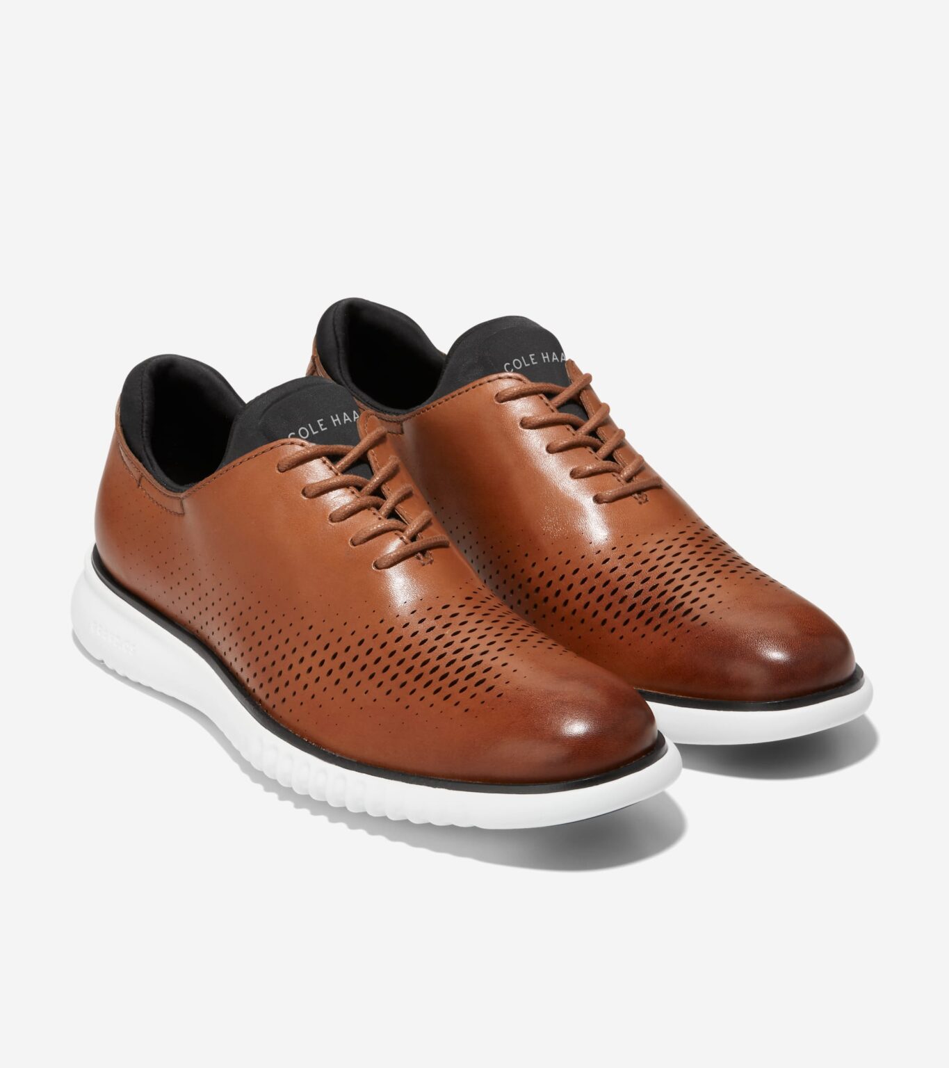 Cole Haan Men s 2.ZEROGRAND Lined Laser Wingtip Oxford Shoes Brown Size 14 Borderfree
