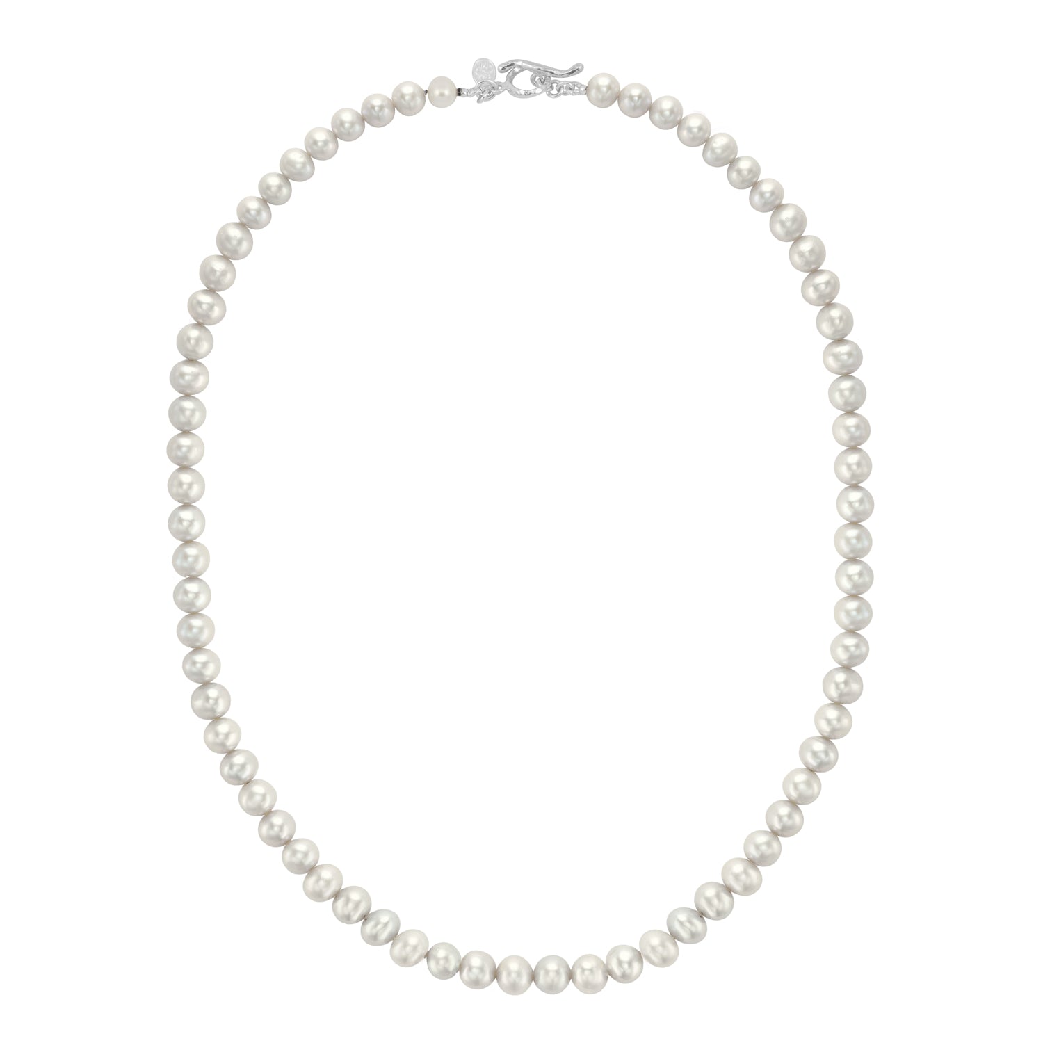 Men's White Freshwater Pearl Necklace