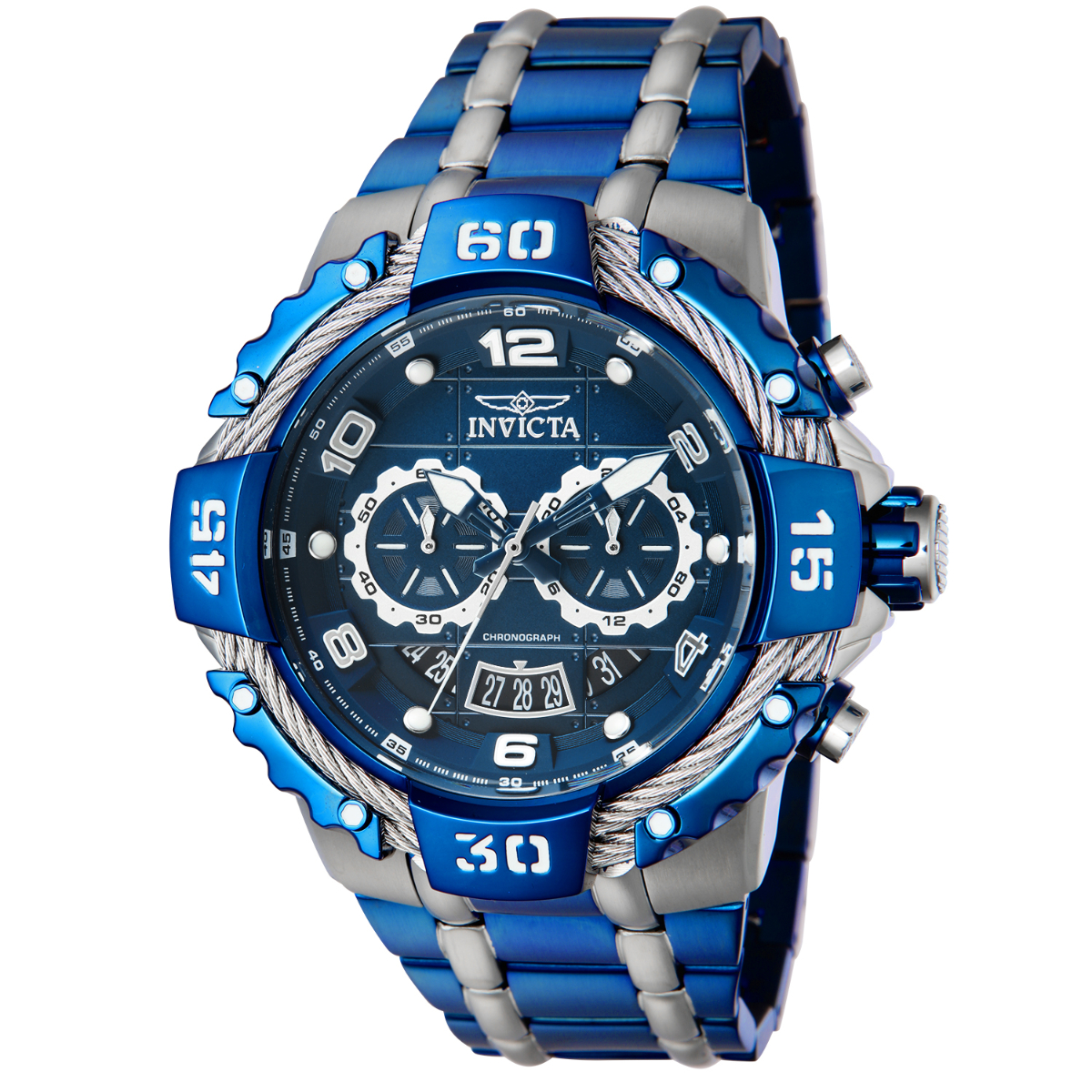 Invicta Bolt Men s Watch 52mm Blue Silver 37653 Borderfree