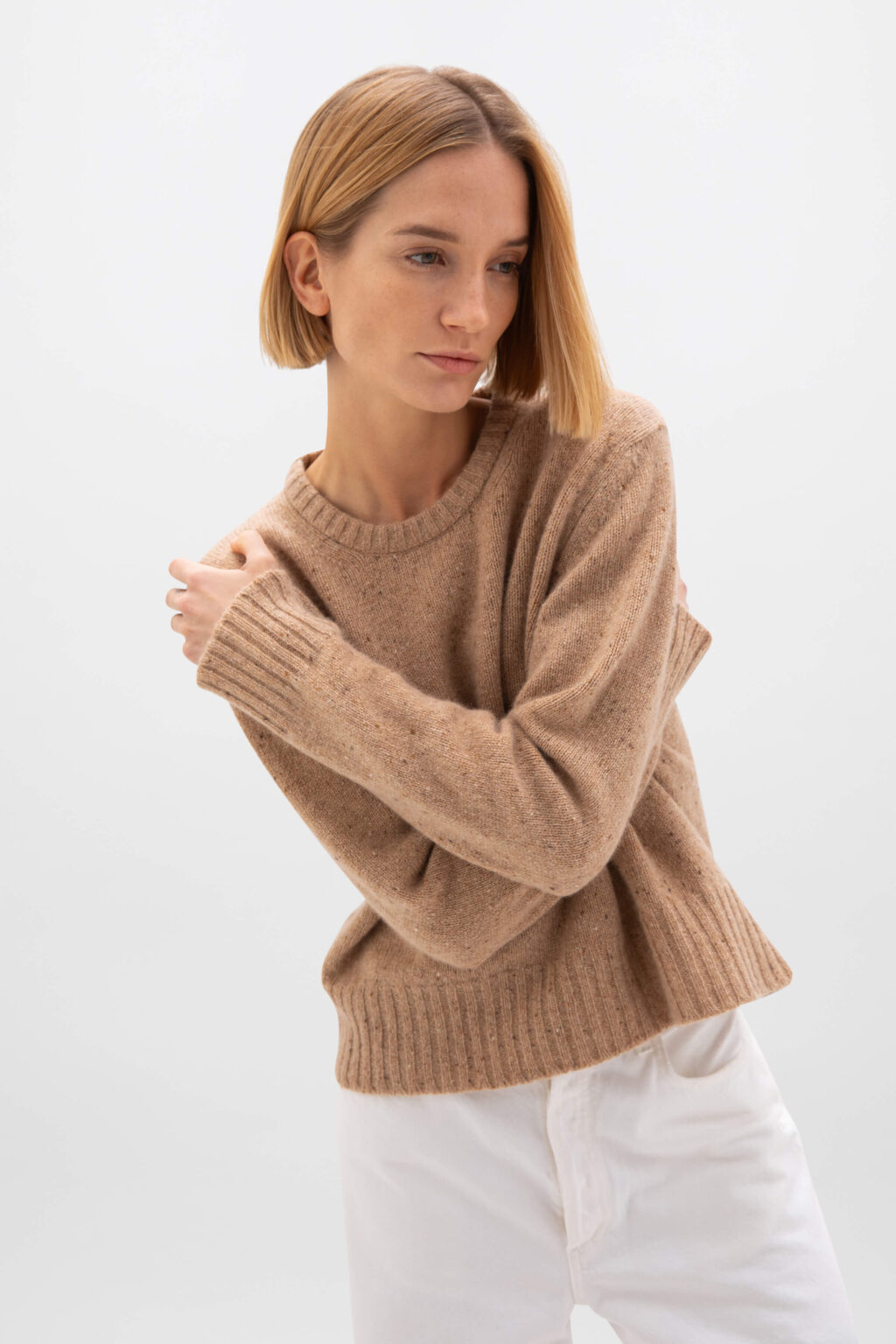 Cropped cashmere jumper clearance
