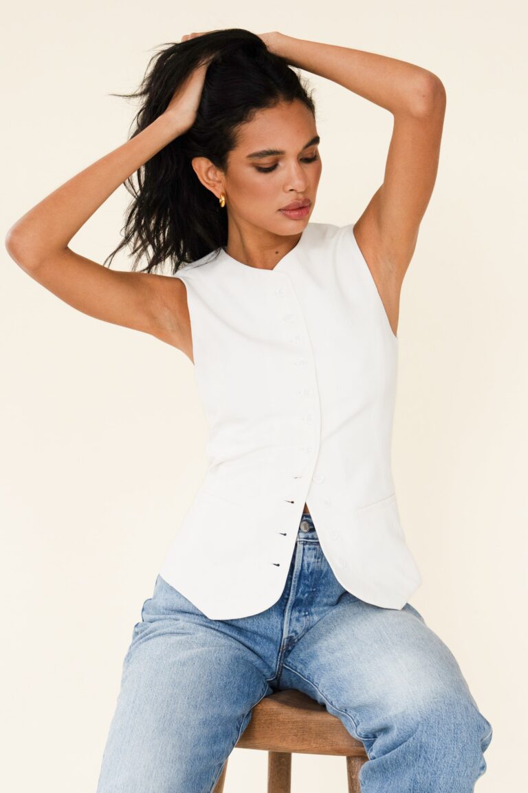 AUDREY WAISTCOAT – WHITE