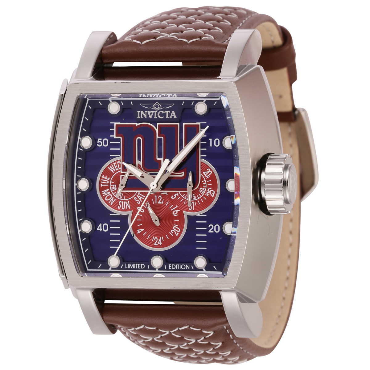 Invicta NFL New York Giants Men s Watch 48mm White Brown 45081 Borderfree