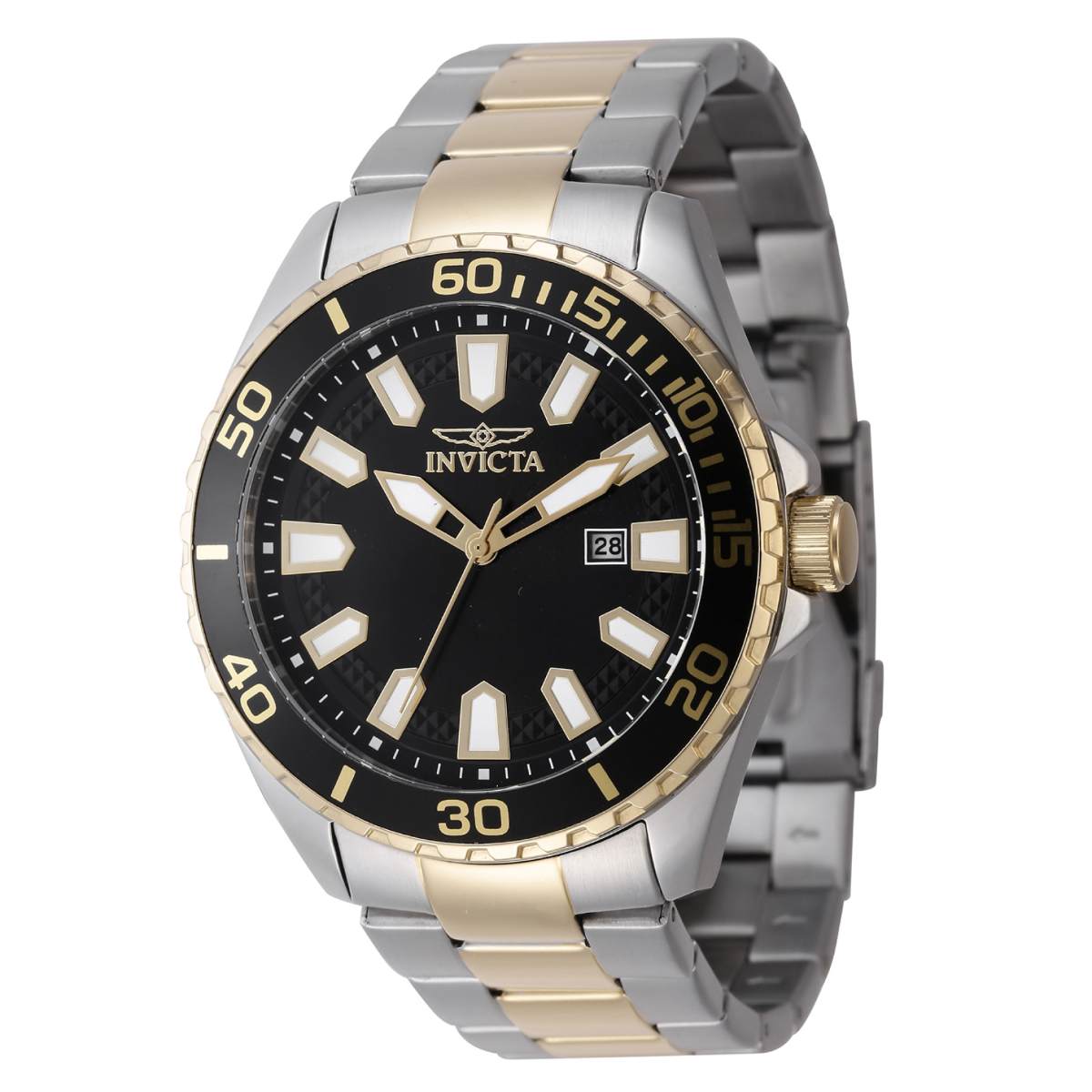 Invicta Pro Diver Men s Watch 46mm Gold Steel 47342 Borderfree