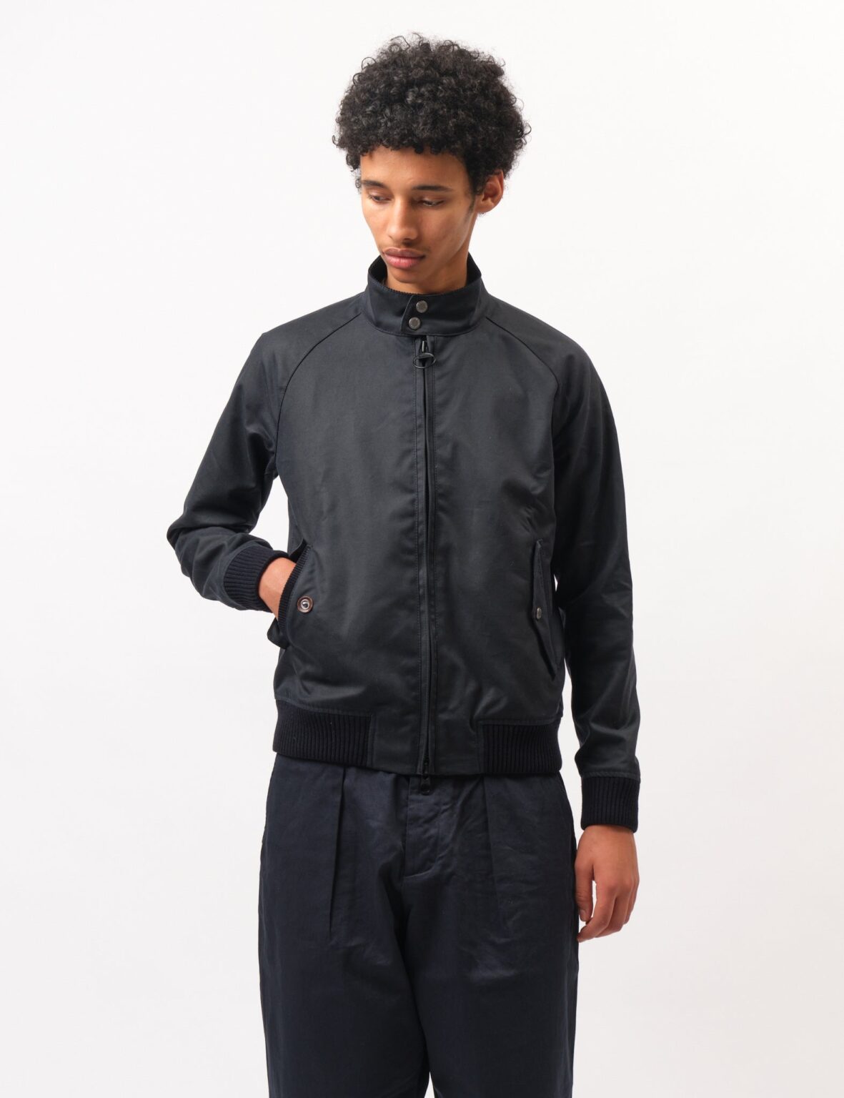 Barbour harrington jacket navy clearance