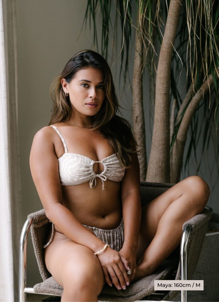 Giulia Bikini Top – Tie Dye Green
