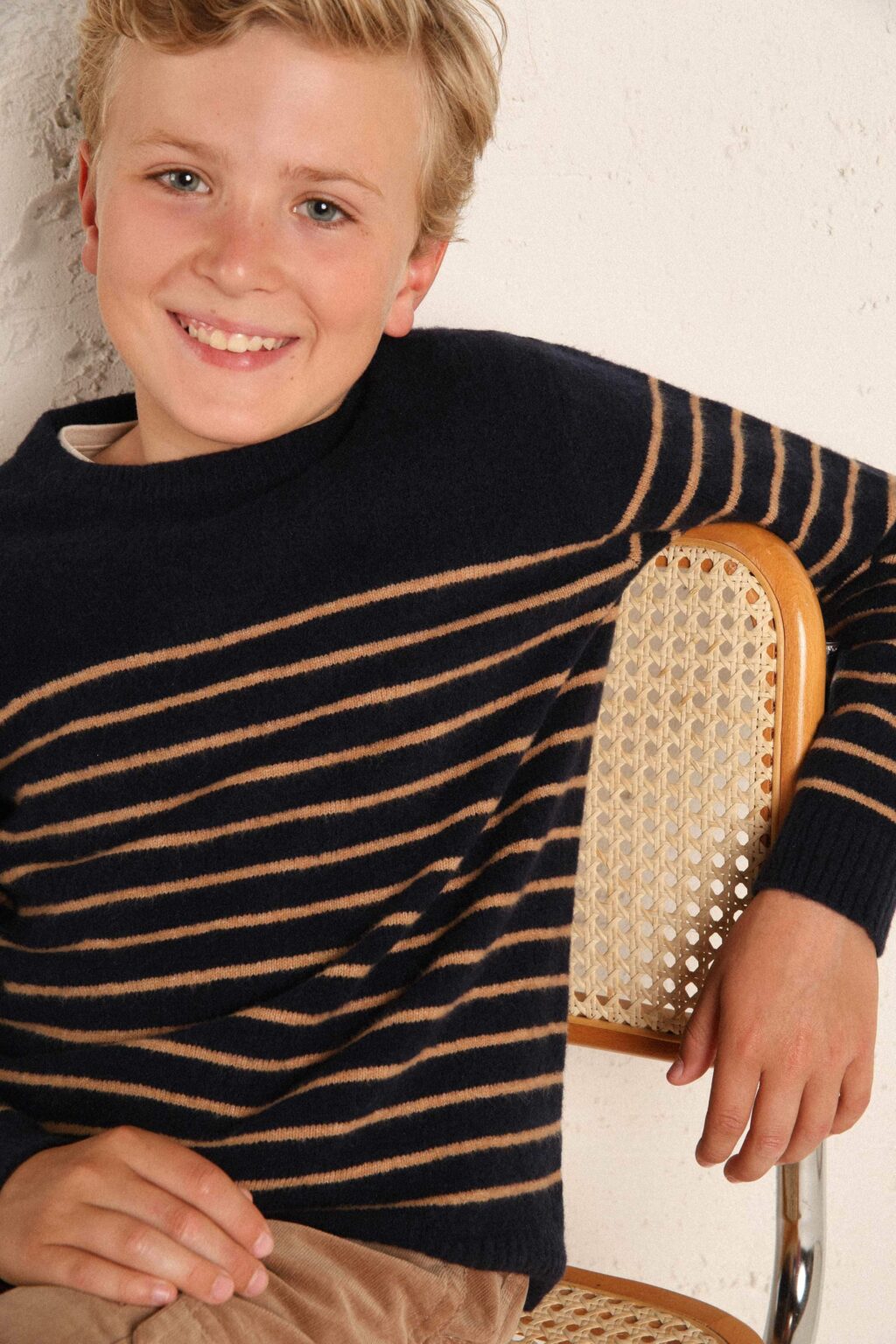 Navy fluffy jumper hotsell