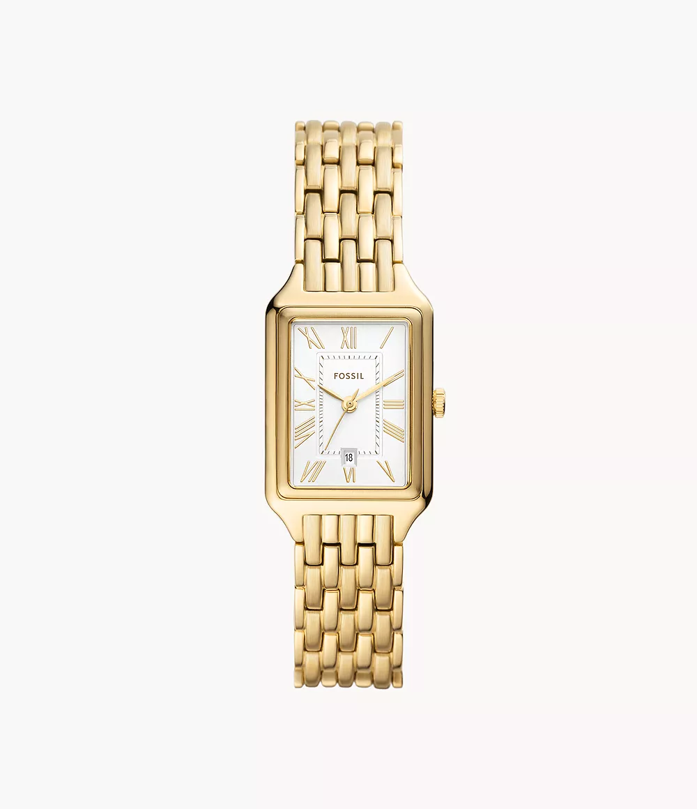 Fossil Women's Raquel Three-Hand Date Gold-Tone Stainless Steel Watch - Gold