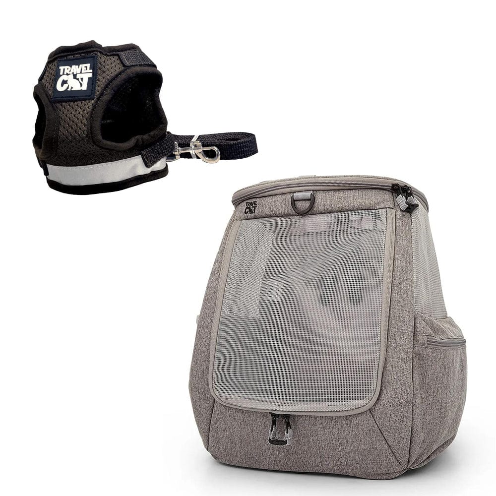 "The Navigator" Cat Backpack & "The True Adventurer" Harness and Leash Set Bundle