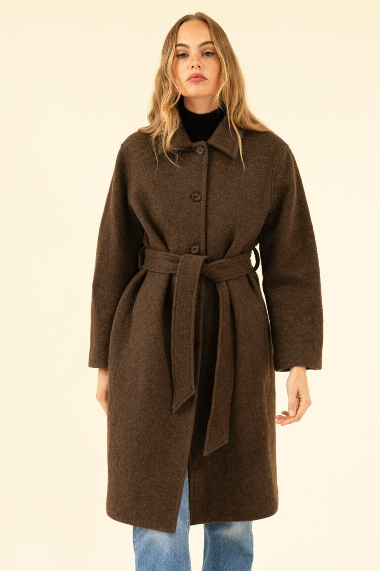 BRIANNA COAT – BRUN
