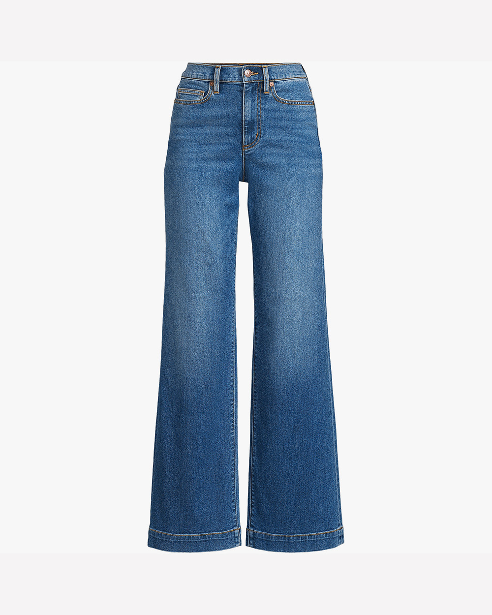 Women's Recover High Rise Wide Leg Blue Jeans