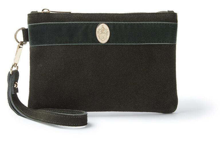The Chelsworth Clutch Bag in Olive Green