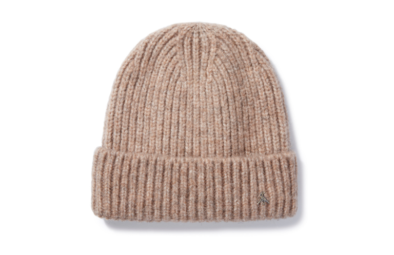 The Norton Rib Beanie in Walnut