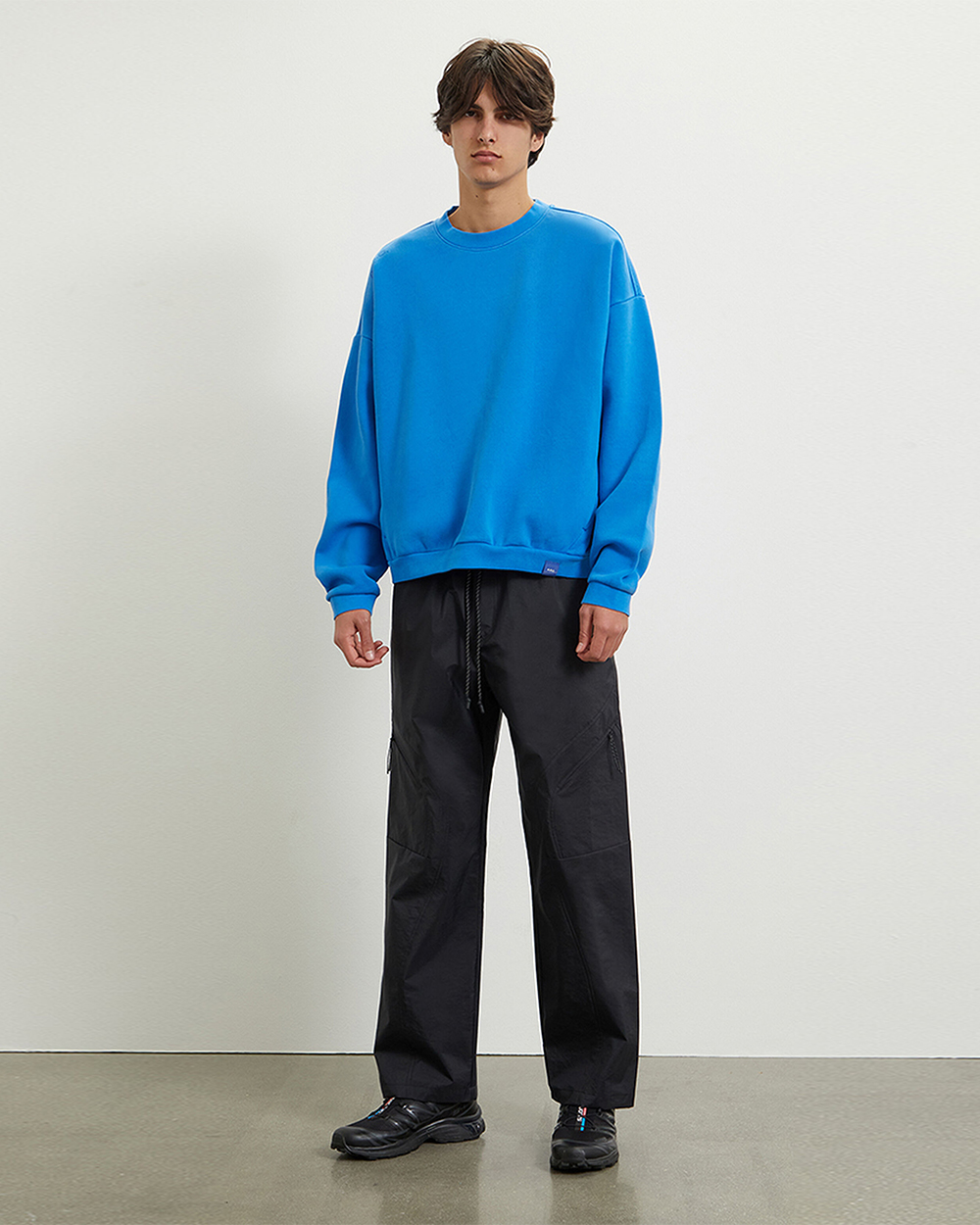 A.R.C. Active Black Nylon Baggy Cargo Pants
