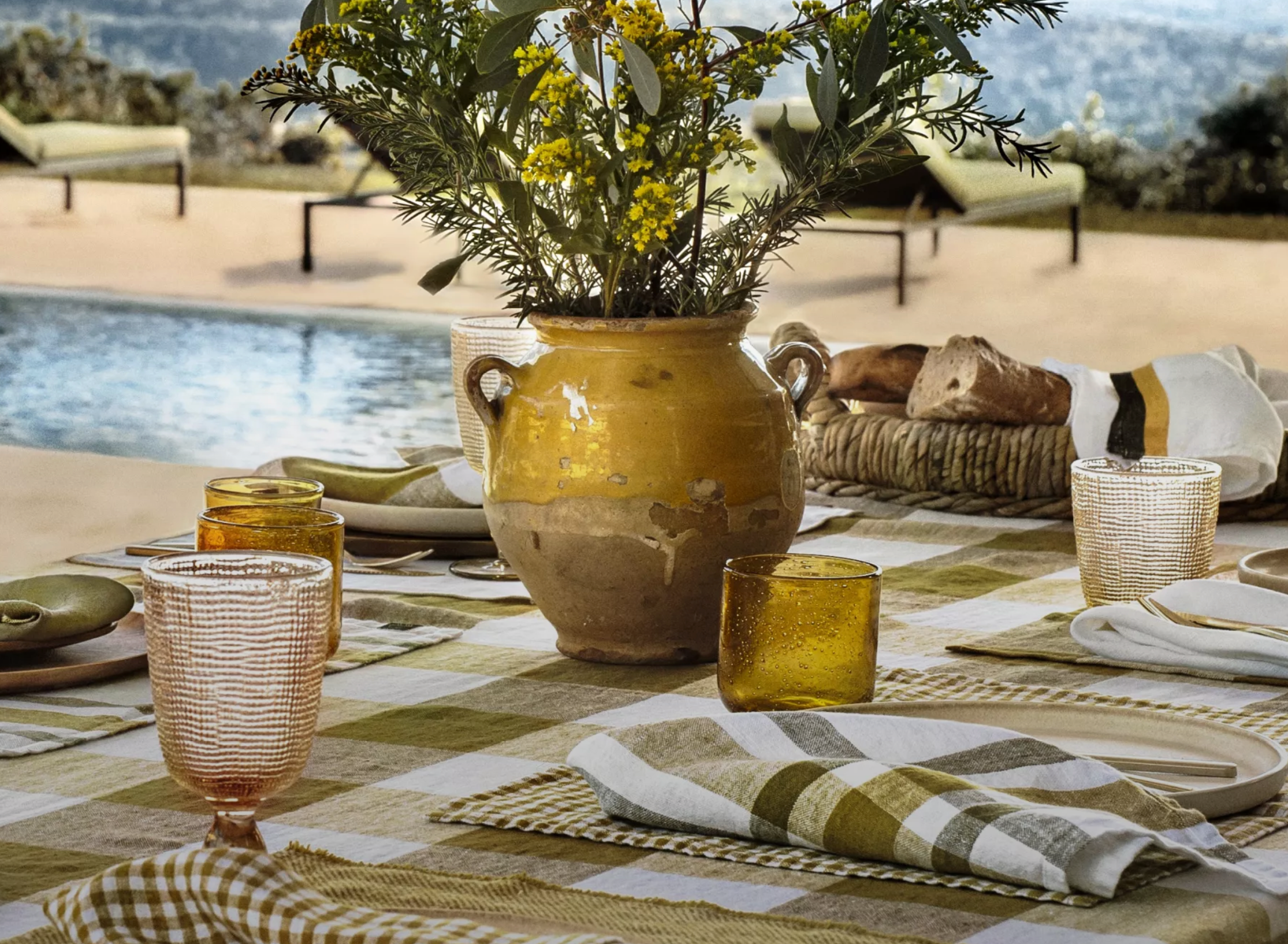 SET OF 6 LINEN PIANA PLACEMENT