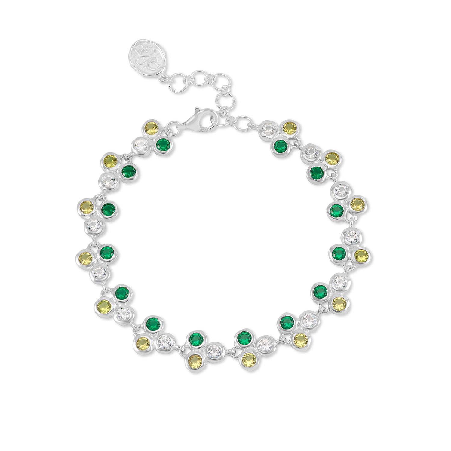 Greens Trio Array Line Bracelet