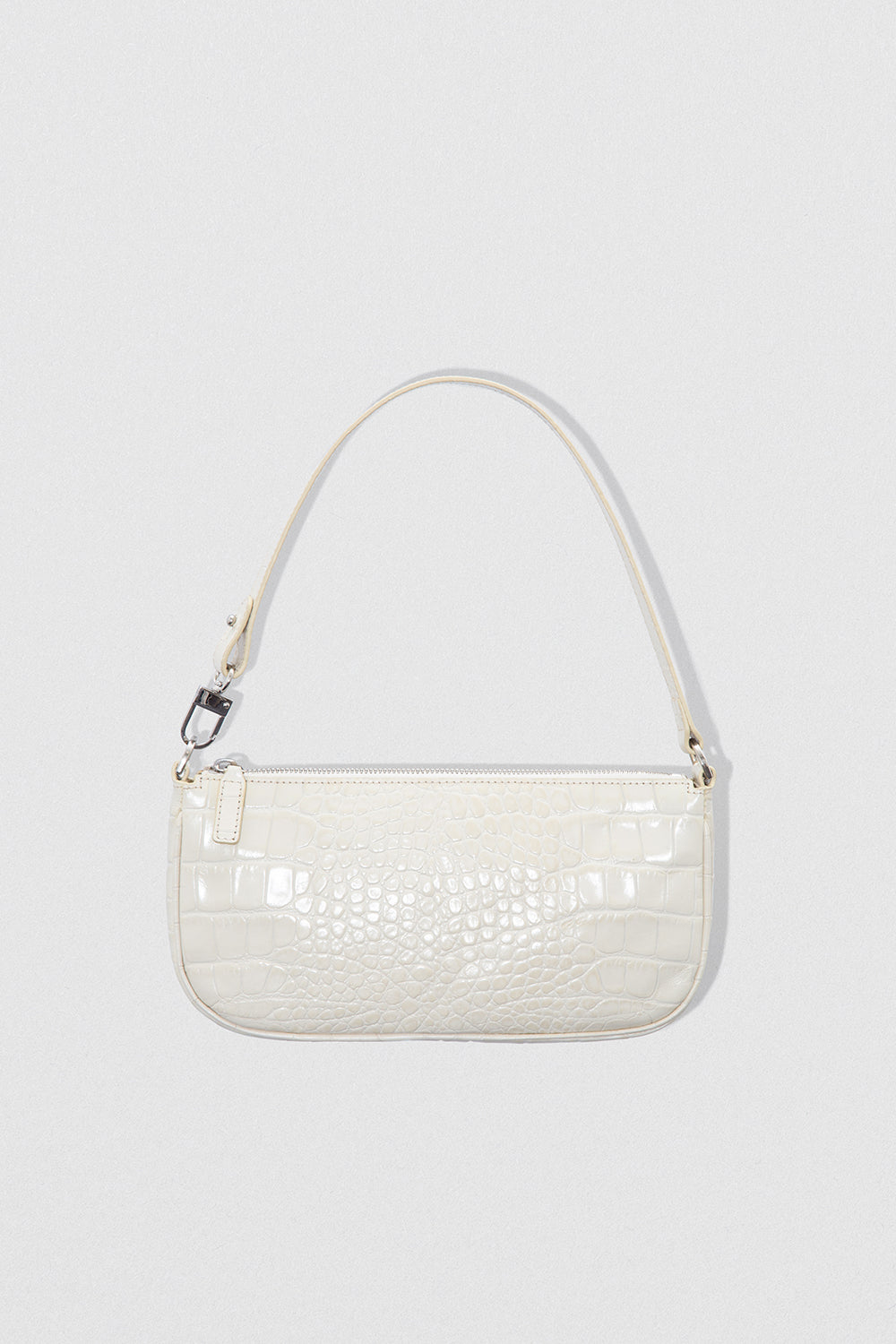 Rachel Cream Croco Embossed Leather