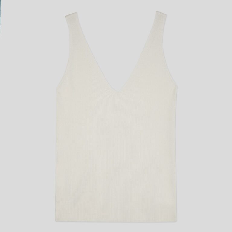 John Smedley – Women's – Meadow Vest – Snow White – S
