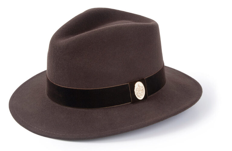 The Chelsworth Fedora in Dark Brown