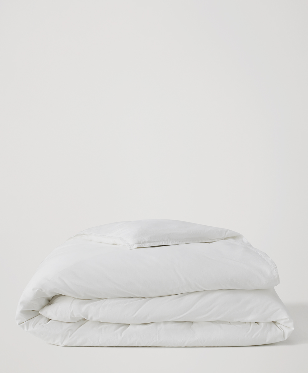 Organic Organic Room Service Sateen Duvet Cover by pact in White Fair Trade