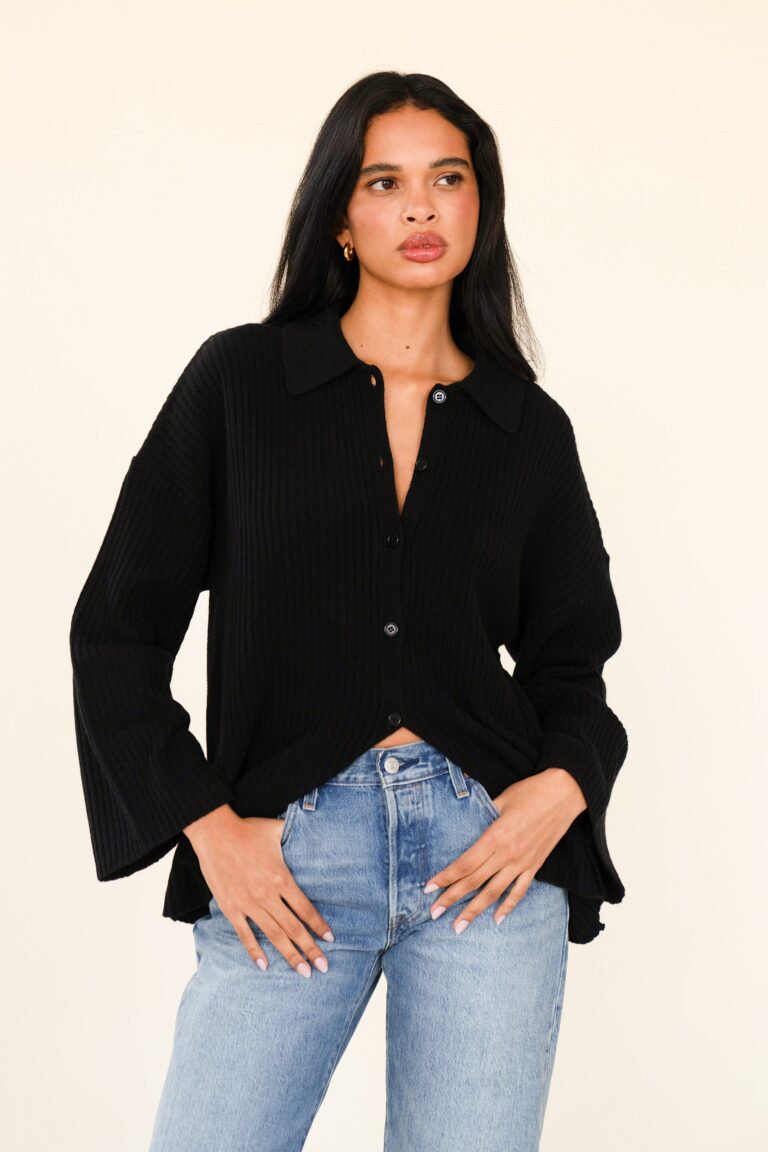 CLIO CARDIGAN – NOIR