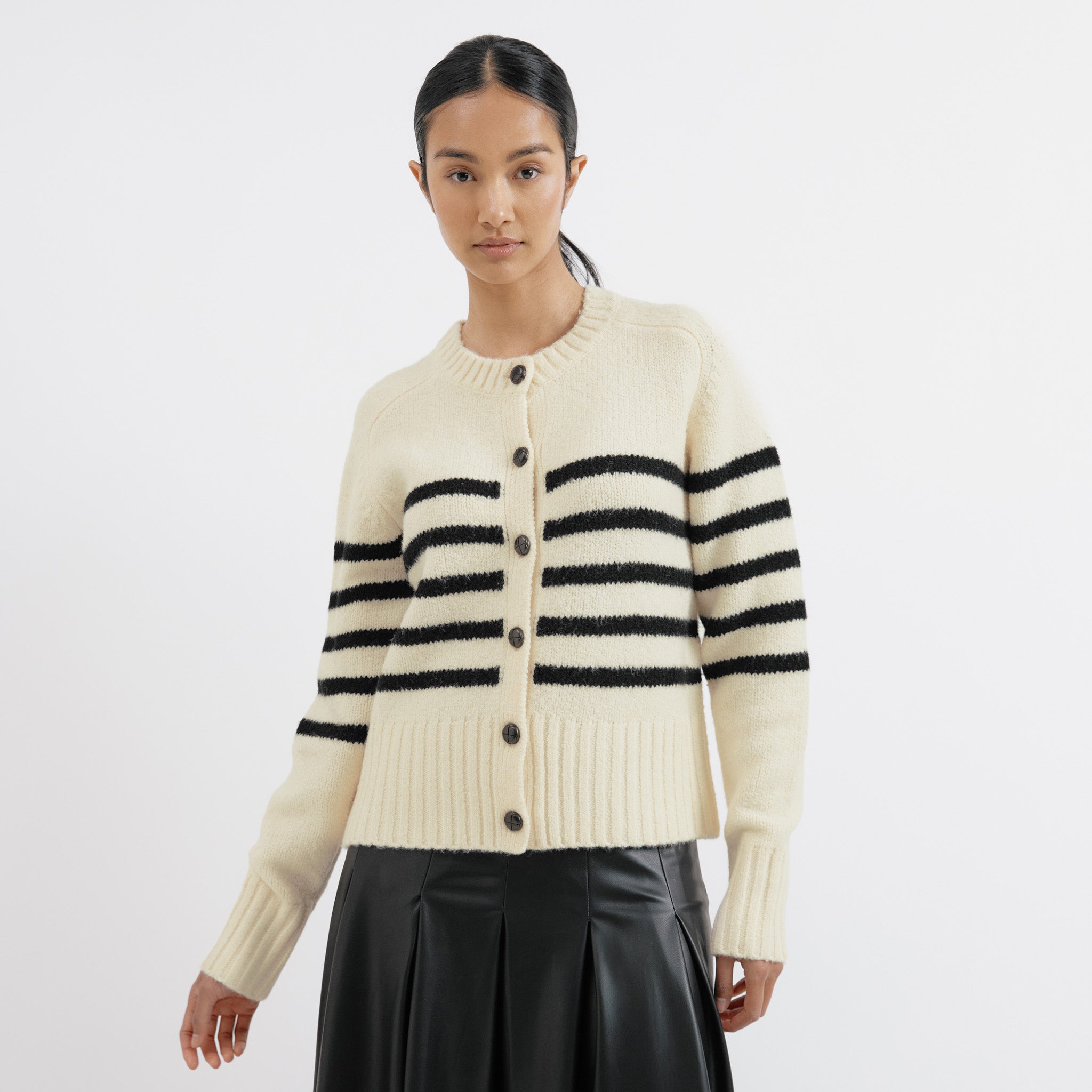 Stripes & Buttons Cardigan