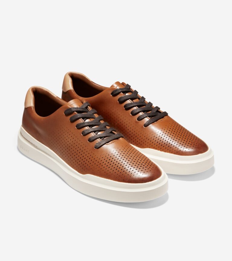 Cole Haan Men's Grandprø Rally Laser Cut Sneaker – Brown | Size 9.5