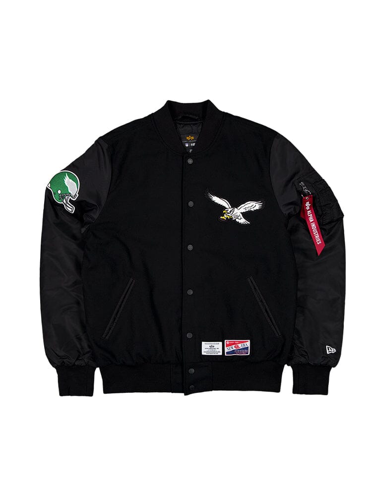 PHILADELPHIA EAGLES X ALPHA X NEW ERA MA-1 BOMBER JACKET