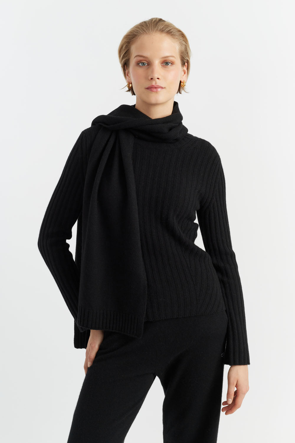 Cashmere Scarf (Black)