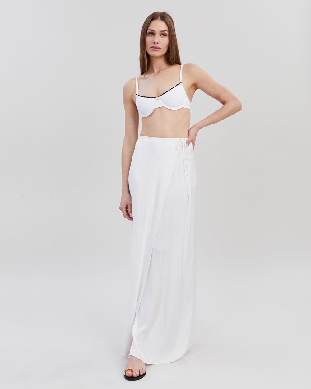 Leau Skirt Optic White
