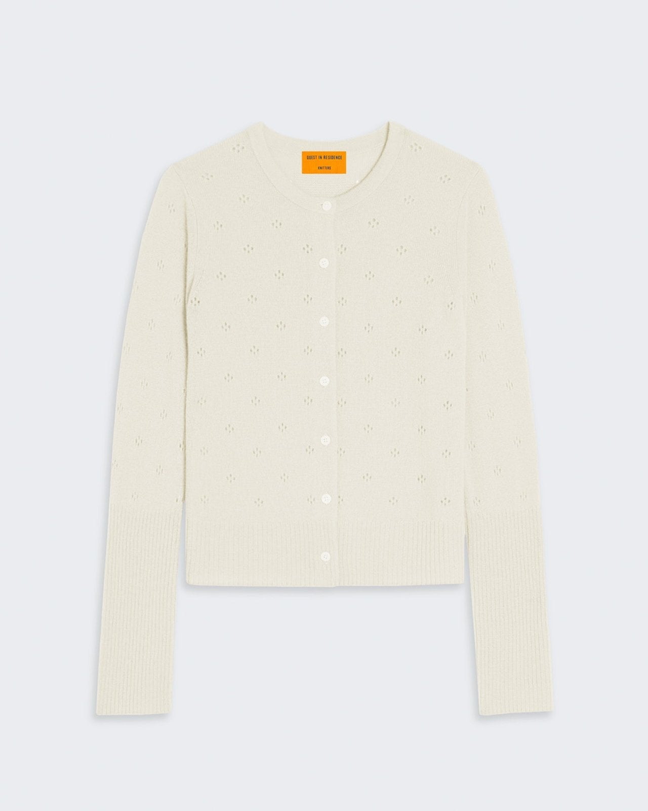 Jane Pointelle Cardigan - Cream