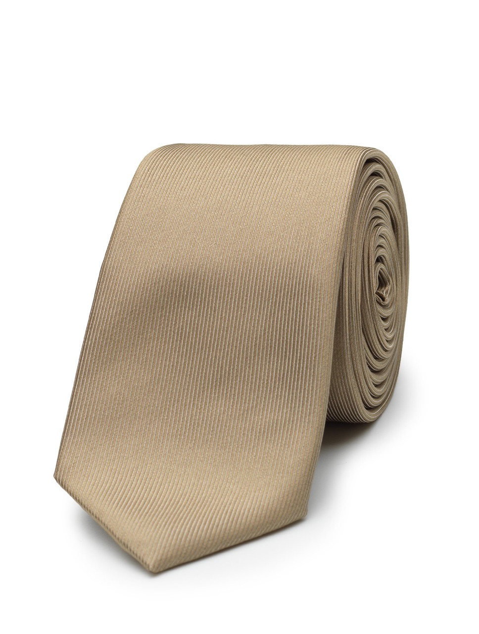 Boys slim full tie - Bronze