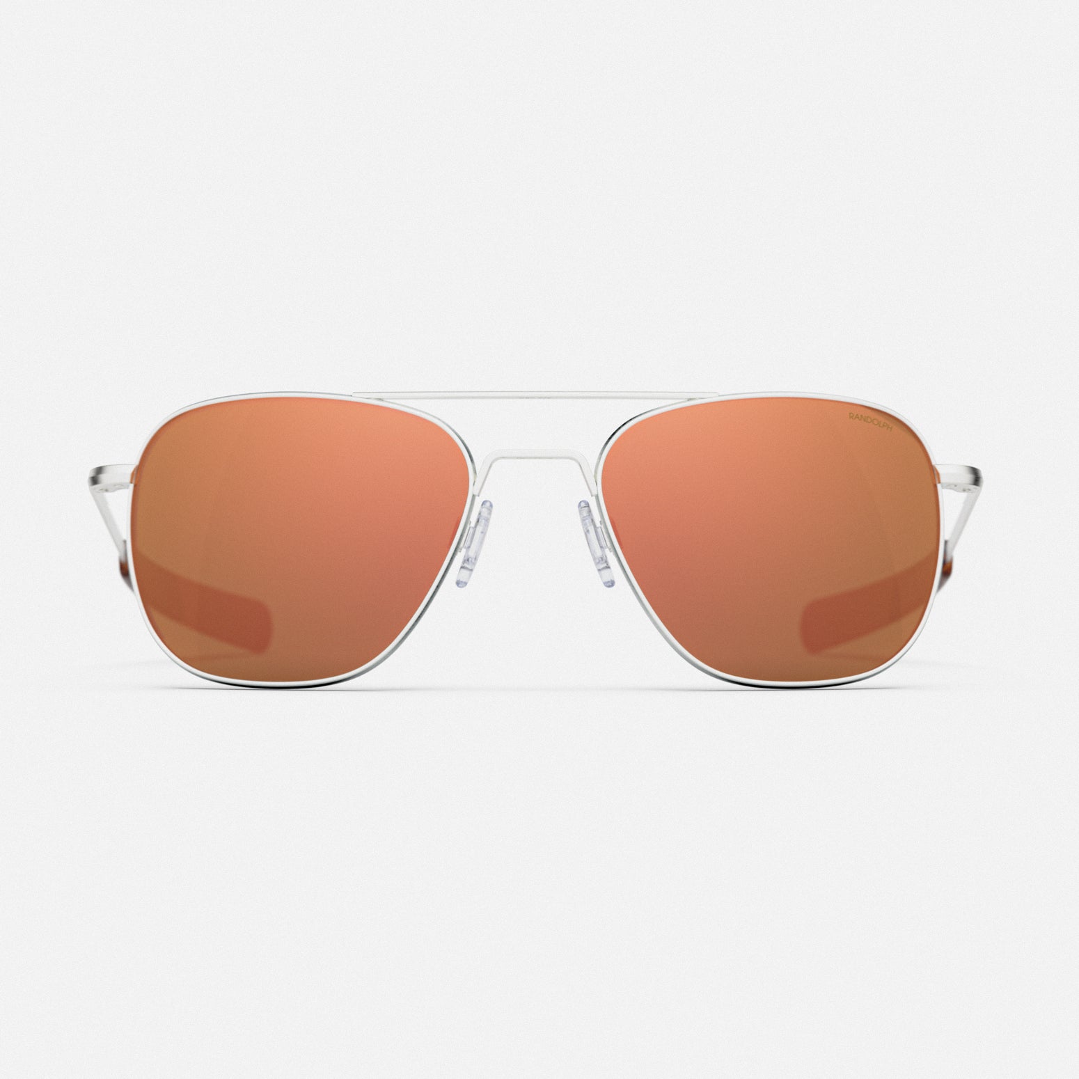 Aviator - Satin Silver & Rose Gold Mirror