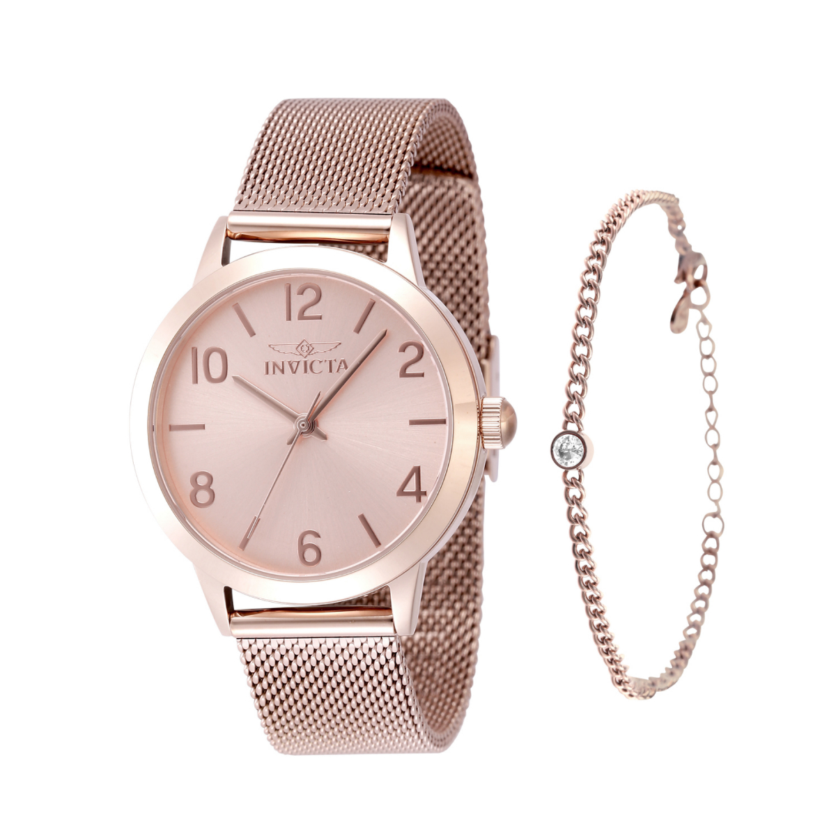 Invicta Wildflower Women's Watch - 34mm, Rose Gold With Bracelet Set (48331)