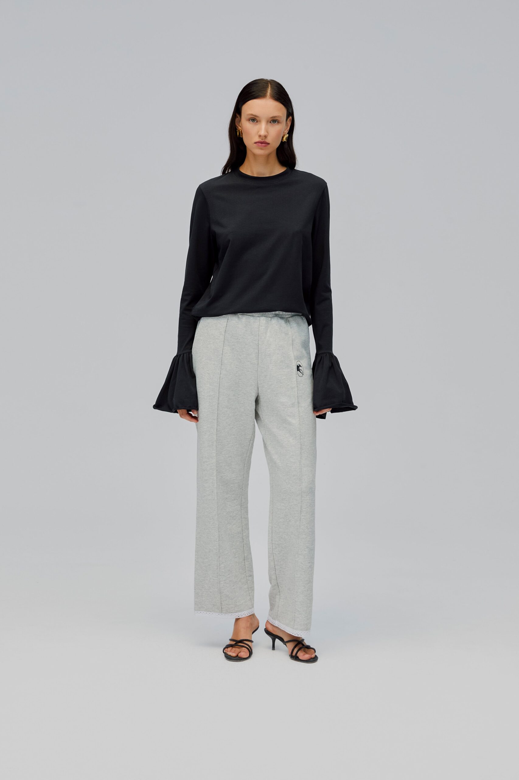 Stretchy Pants with Lace main image 0