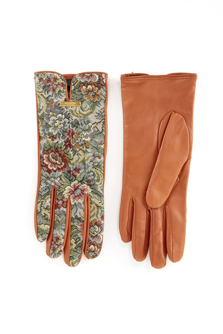 Norfolk Gloves in Gobelin and Leather - 8
