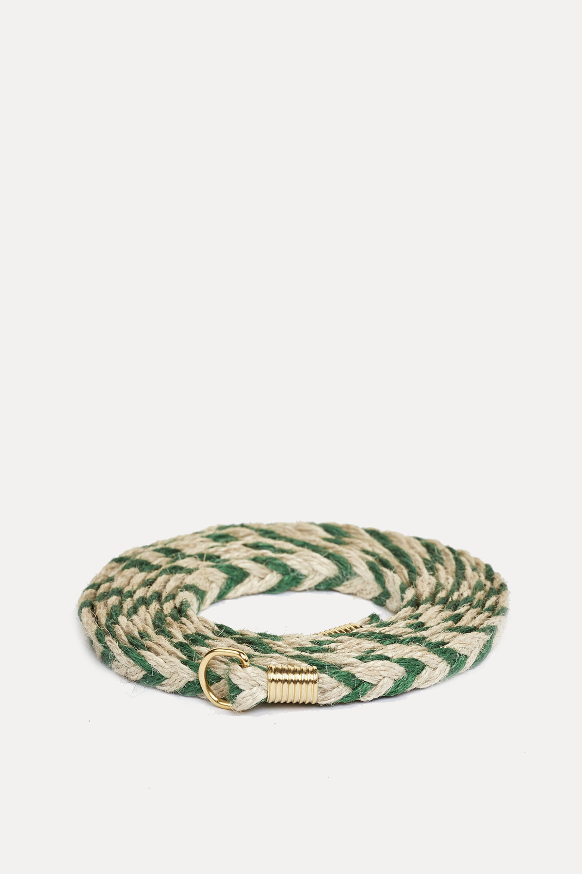 Chain Rope Belt in Jute and Leather
