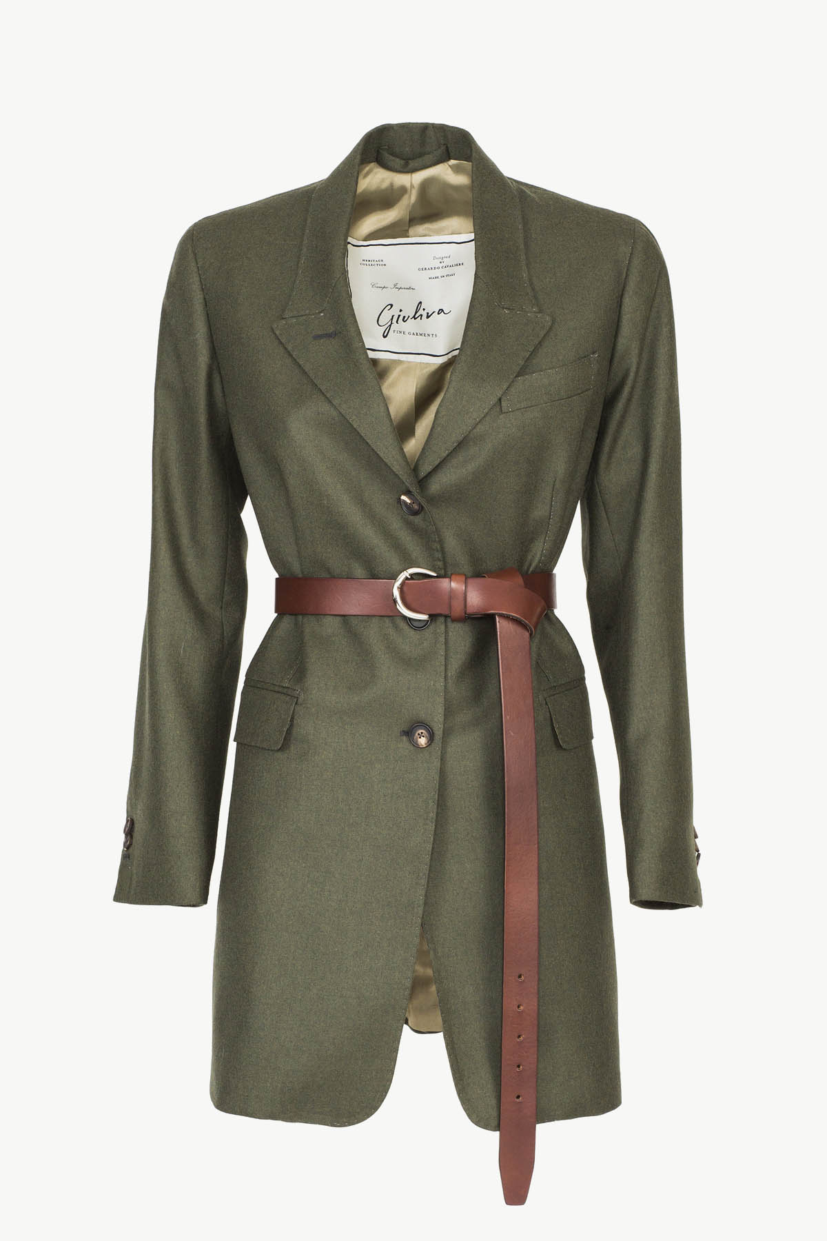 Karen Blazer in Wool Flannel - 42