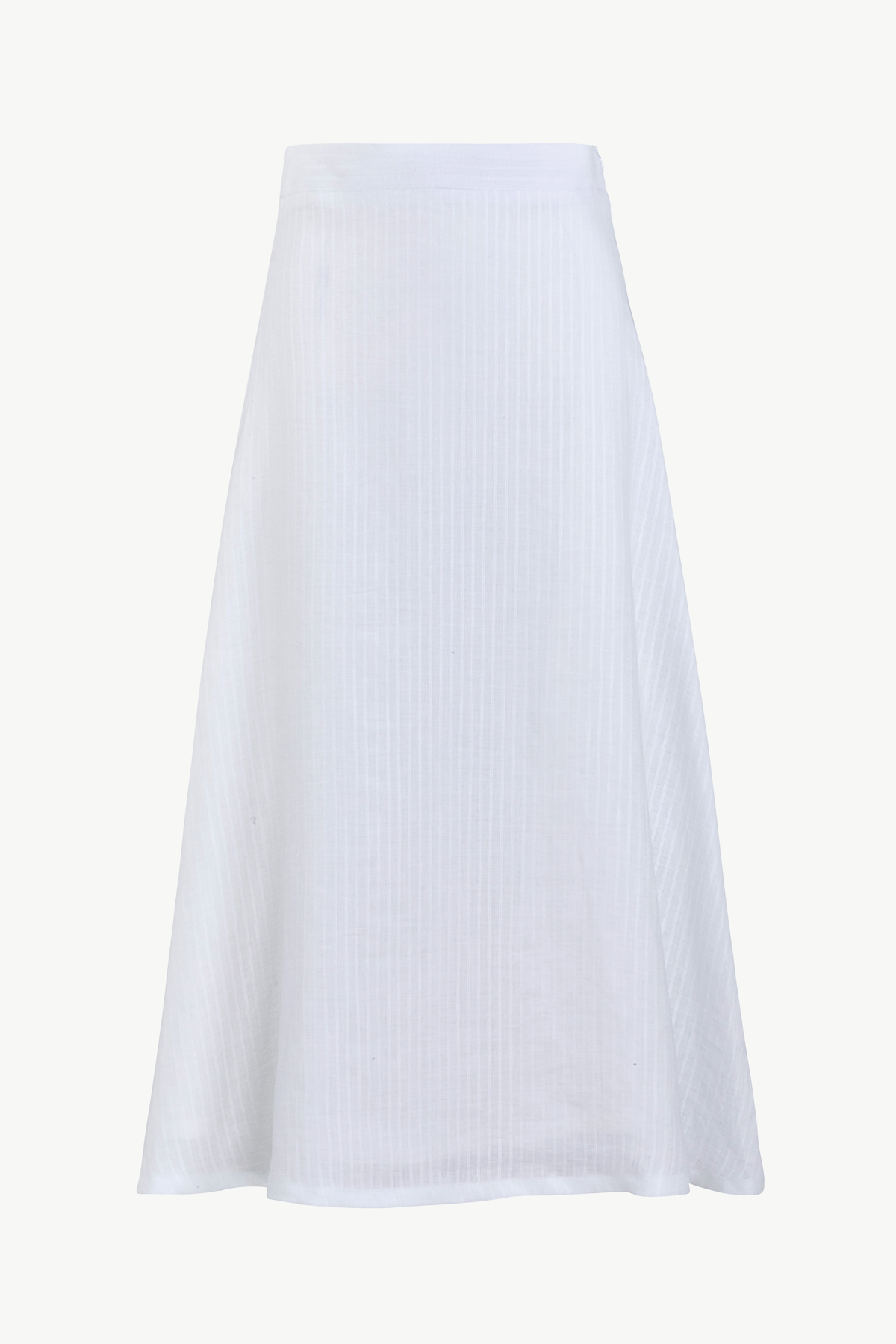 Ada Skirt in Linen Stripes - 40