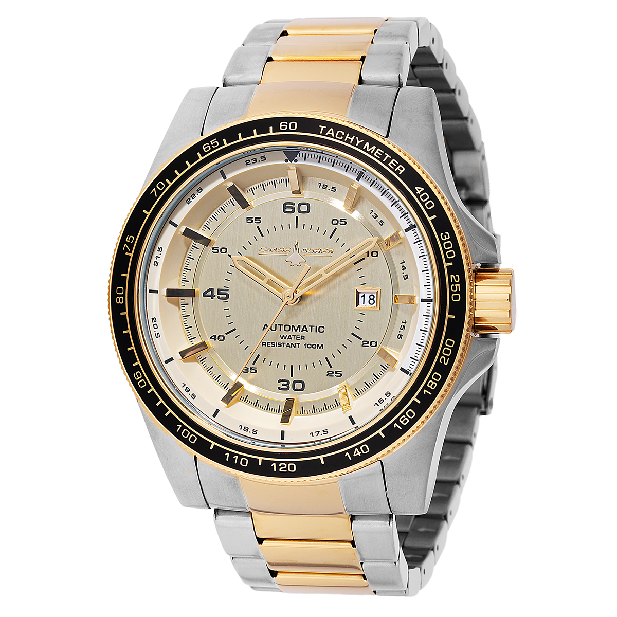 Chase Durer Automatic Men's Watch - 50mm, Gold, Steel (CDW-0161)